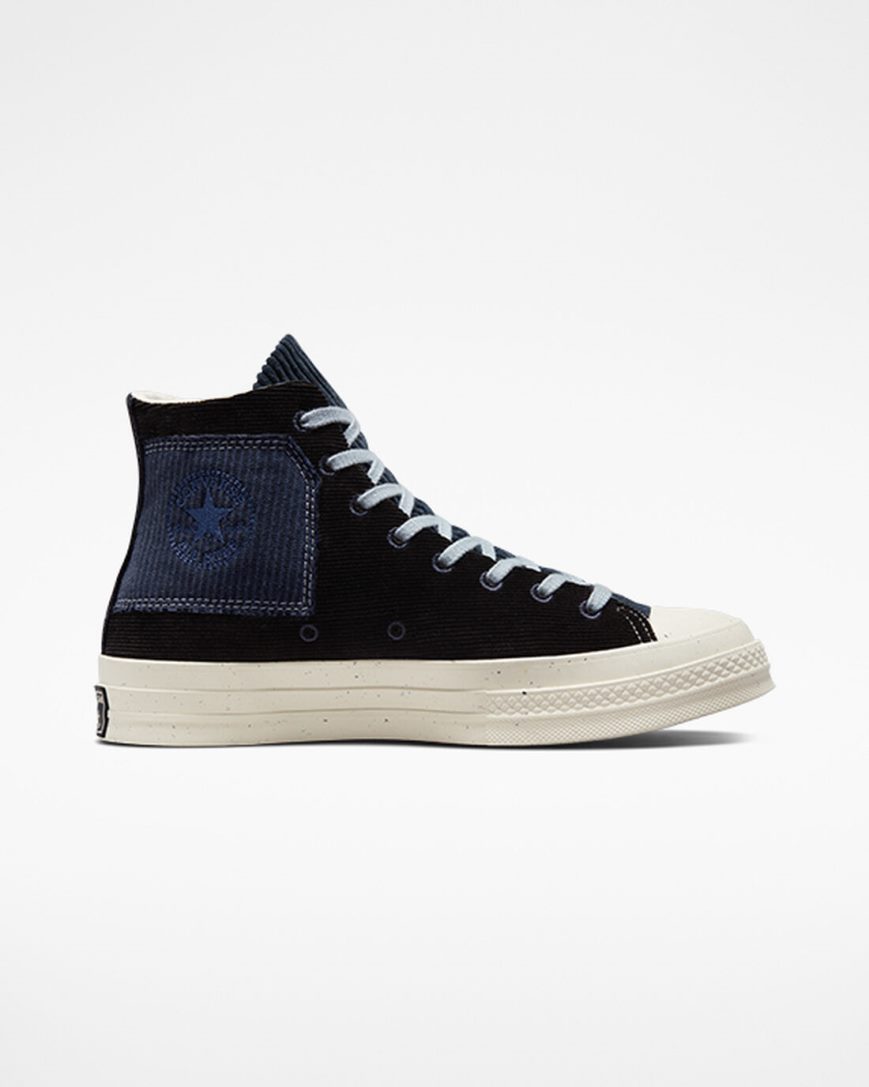 Men\'s Converse Chuck 70 Beyond Retro High Top Shoes Black / Navy | AU 6153CE